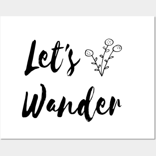 Let's Wander Posters and Art